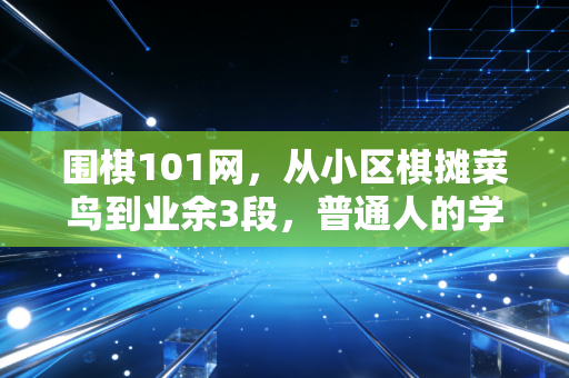 围棋101网，从小区棋摊菜鸟到业余3段，普通人的学棋路从来都不是孤旅