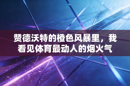 赞德沃特的橙色风暴里,我看见体育最动人的烟火气 赞德沃特的橙色风暴里,我看见体育最动人的烟火气