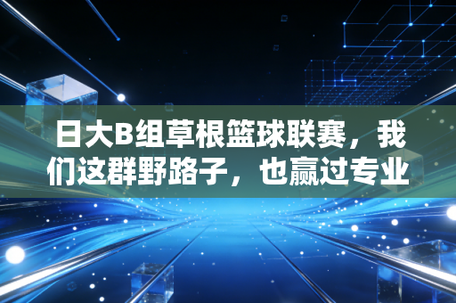 日大B组草根篮球联赛，我们这群野路子，也赢过专业训练的对手