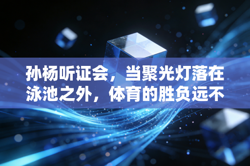 孙杨听证会，当聚光灯落在泳池之外，体育的胜负远不止跳台之上