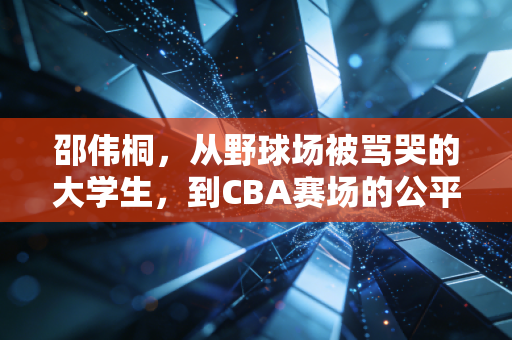 邵伟桐，从野球场被骂哭的大学生，到CBA赛场的公平标尺
