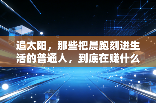 追太阳,那些把晨跑刻进生活的普通人,到底在赚什么 追太阳,那些把晨跑刻进生活的普通人,到底在赚什么