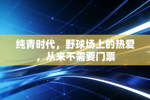 纯青时代,野球场上的热爱,从来不需要门票 纯青时代,野球场上的热爱,从来不需要门票