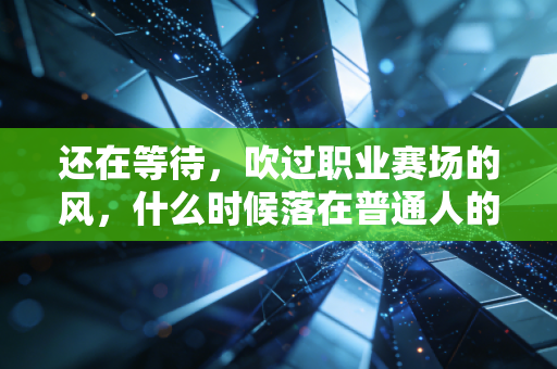 还在等待，吹过职业赛场的风，什么时候落在普通人的脚边