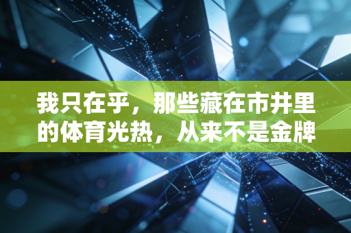 我只在乎,那些藏在市井里的体育光热,从来不是金牌的附属品 我只在乎,那些藏在市井里的体育光热,从来不是金牌的附属品