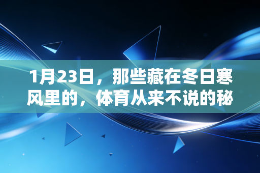 1月23日,那些藏在冬日寒风里的,体育从来不说的秘密 1月23日,那些藏在冬日寒风里的,体育从来不说的秘密