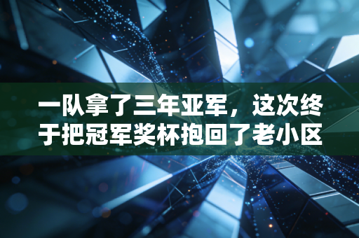 一队拿了三年亚军,这次终于把冠军奖杯抱回了老小区 一队拿了三年亚军,这次终于把冠军奖杯抱回了老小区