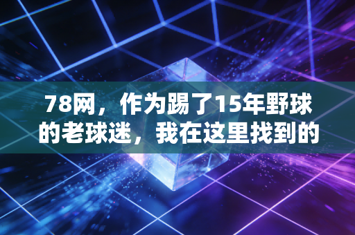 78网,作为踢了15年野球的老球迷,我在这里找到的远不止赛事直播 78网,作为踢了15年野球的老球迷,我在这里找到的远不止赛事直播