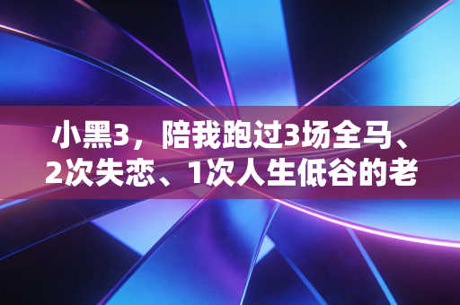 小黑3,陪我跑过3场全马、2次失恋、1次人生低谷的老伙计 小黑3,陪我跑过3场全马、2次失恋、1次人生低谷的老伙计